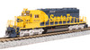 Broadway Limited 7950 N ATSF EMD SD40-2 Yellow Bonnet Diesel Locomotive #5030