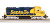 Broadway Ltd 7560 HO Scale ATSF EMD GP30 Blue Warbonnet Diesel Locomotive #2710