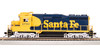 Broadway Ltd 7561 HO Scale ATSF EMD GP30 Blue Warbonnet Diesel Locomotive #2723