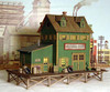 Bar Mills Models 0921 N Scale Waterfront Willys (Wood Kit)