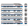 Rapido 525504 N Scale Amtrak Phase 3 Late RTL Turboliner #4 (Pack of 5)