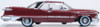 Oxford Diecast 87IC59003 HO 1959 Imperial Crown 2 Door Hardtop Radiant Red-Black