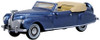 Oxford Diecast 87LC41007 HO Scale 1941 Darian Blue and Tan Lincoln Continental