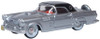 Oxford Diecast 87TH56007 HO 1956 Ford Thunderbird Gray Metallic and Raven Black