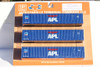 Jacksonville 953039 HO Scale APL Large Logo Early Scheme 53' Containers (3)