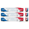 Rapido 146033 HO BiLevel Commuter Car: FrontRunner (Cab: 102 Coaches: 204, 207)
