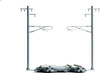 Kato 23-066-2 N Scale Single Track Catenary Pole Set Silver
