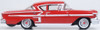 Oxford Diecast 87CIS58003 HO 1958 Chevrolet Impala Sports Coupe Rio Red New