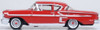 Oxford Diecast 87CIS58003 HO 1958 Chevrolet Impala Sports Coupe Rio Red New