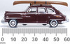 Oxford Diecast 87DS46007 HO Desoto Suburban 1946/8 (Canoe) Royal Maroon New