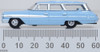 Oxford Diecast 87FC64001 HO 1964 Ford Country Sedan Skylight Blue New
