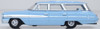 Oxford Diecast 87FC64001 HO 1964 Ford Country Sedan Skylight Blue New