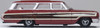 Oxford Diecast 87FC64003 HO 1964 Ford Country Station Wagon Squire Vintage