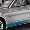 AFX 22099 HO 2022 Ford Shelby Mustang GT500KR Silver/Blue Mega G+ Slot Car