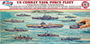 Atlantis R6300 1:1200 US Combat Task Force Fleet 12 Famous Ships Plastic Model