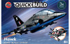 Airfix J6003 BAE Hawk QUICKBUILD Jet Aircraft Plastic Model Kit Hobby Display