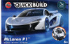 Airfix J6028 McLaren P1 QUICKBUILD White Supercar Plastic Model Kit Hobby