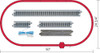 Kato 106-0047 N Scale Amtrak ALC-42 & Viewliner II Starter Set DC Model Railroad