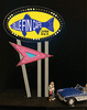 Miller Engineering 7181 HO/O Scale Multi-Graphic Oval Animated Sign Collectible