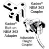 Kadee 53 HO Scale .420in Long NEM 363 European-Style Magne-Matic Couplers
