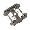 Kadee 753 O Scale 2-Rail Barber S-2 Roller Bearing Metal Trucks 33in Wheels