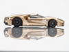 AFX 22061 HO 2022 Ford GT Heritage Edition #5 Gold Mega G+ 1/64 Slot Car