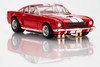 AFX 22152 HO 1966 Shelby GT350 Candy Apple Red White Stripes Mega G+ Slot Car