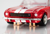 AFX 22152 HO 1966 Shelby GT350 Candy Apple Red White Stripes Mega G+ Slot Car