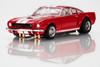 AFX 22152 HO 1966 Shelby GT350 Candy Apple Red White Stripes Mega G+ Slot Car