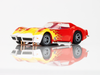 AFX 22055 HO 1970 Chevy Corvette LT1 Wildfire Red/Yellow Mega G+ Slot Car