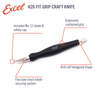Excel Blades 16027 K26 Fit Grip Knife Green Hobby Craft Tool for Modeling