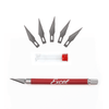 Excel Blades 19018 K18 Soft Grip-On Knife with 5 Blades and Safety Cap