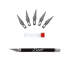 Excel Blades 19018 K18 Soft Grip-On Knife with 5 Blades and Safety Cap