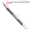 Excel Blades 19019 K18 Grip-On Knife With Extra Blades Blue Hobby Craft Tool