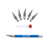 Excel Blades 19019 K18 Grip-On Knife With Extra Blades Blue Hobby Craft Tool