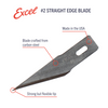 Excel Blades 20002 #2 Straight Edge Blade 5 pcs. Hobby Craft Tool for Modeling