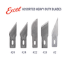 Excel Blades 20004 Heavy Duty Craft Blades Hobby Craft Tool for Modeling