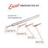 Excel Blades 30605 Embossing Tool Set Hobby Craft Tool for Modeling Made in USA