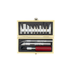 Excel Blades 44282 Hobby Knife Set with Wooden Box 13 Piece Hobby Craft Tool