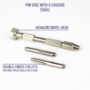 Excel Blades 55661 Swivel Head Pin Vise with 4 Chucks Hobby Craft Tool