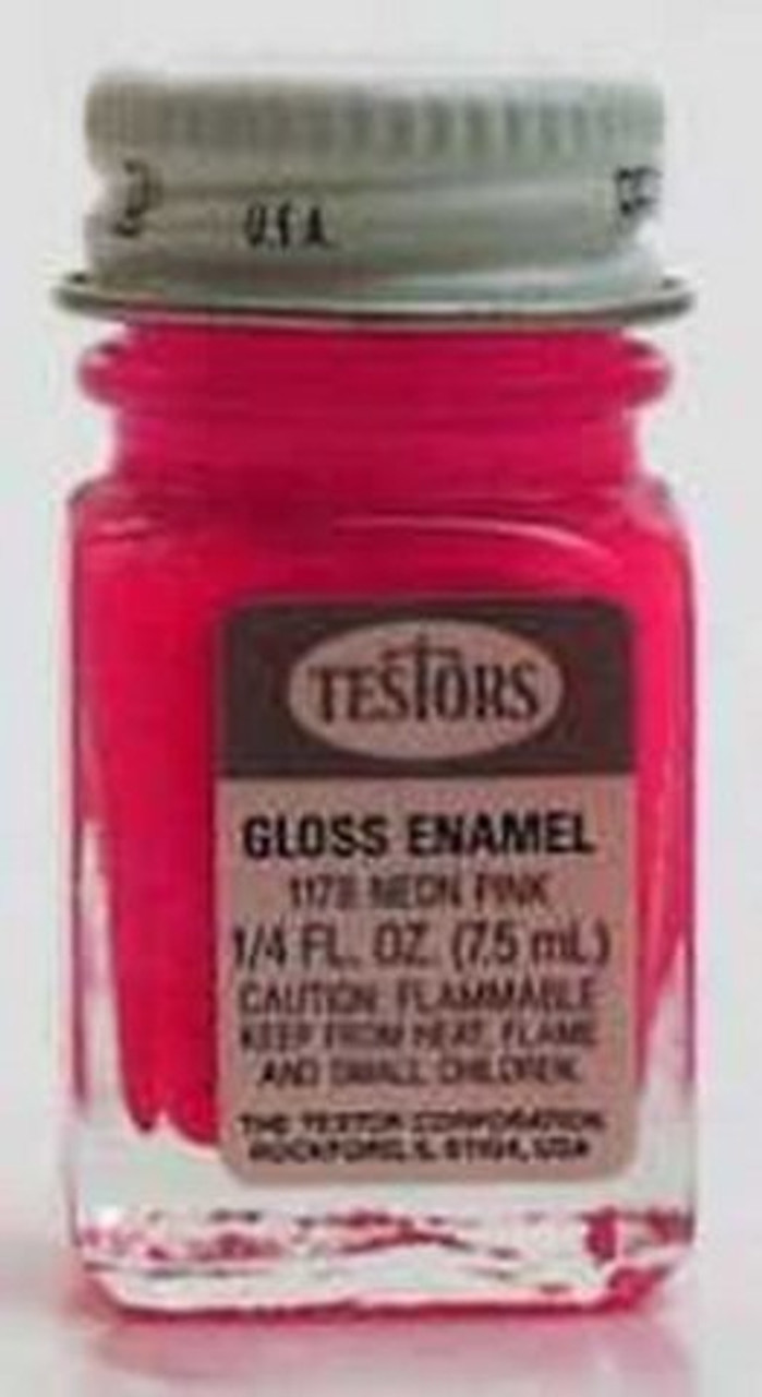 Testors Enamel Paint - Fluorescent - Orange 1/4 oz.