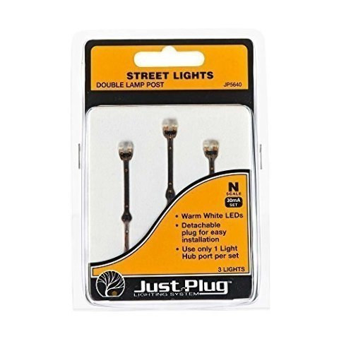 Woodland Scenics # JP5648 Double Lamp Post Street Lights - Tom's Trains NY Woodland Scenics # JP5648 Double Lamp Post Street Lights - Tom's Trains NY