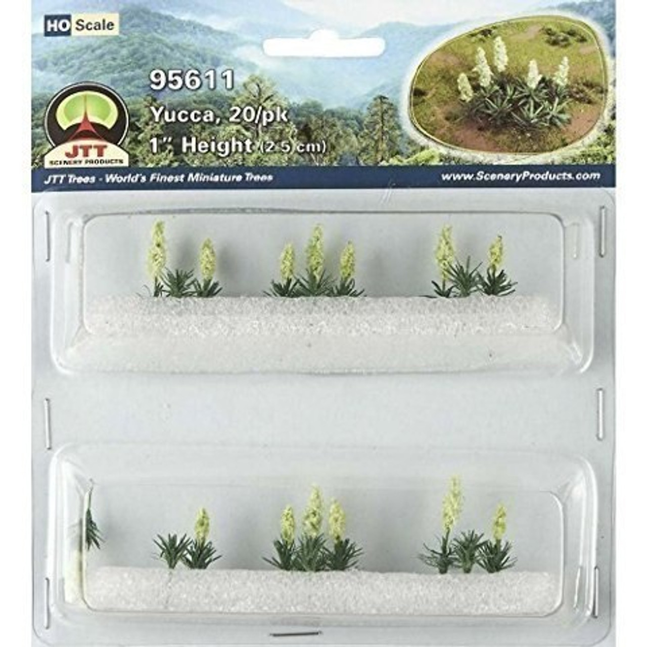 JTT Scenery 95611 YUCCA, HOscale, 20/pk Crazy Model Trains