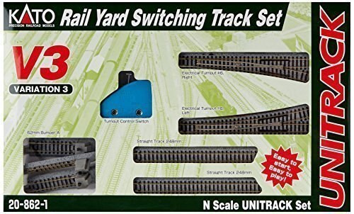 Kato 20-862-1 N Scale V3 UNITRACK Rail Yard Switching Set - Crazy