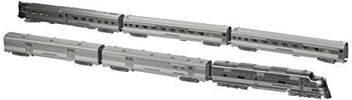Kato 106090 N CB&Q EMD E5A Silver Streak Zephyr 6-Unit Set - Crazy
