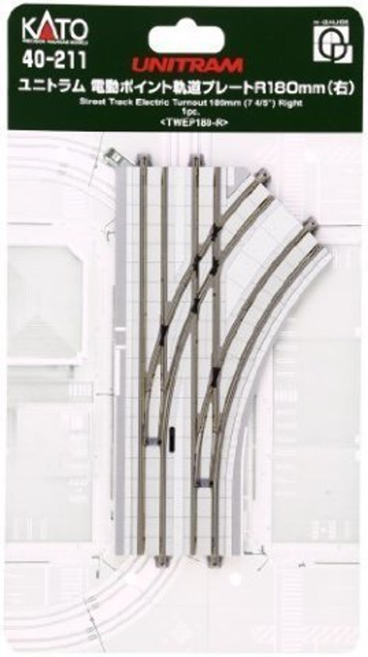 KATO 40-211 ユニトラム 電動ポイント 軌道プレート 右 カトー