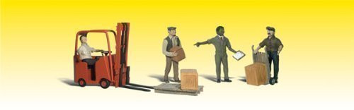 Woodland Scenics O #2744 Workers With Forklift