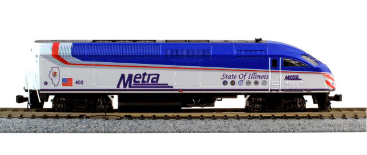 Kato 1068701DCC N MP36PH Chicago METRA Bi-Level Commuter Train Starter  Series 4-Unit Set w/ DCC