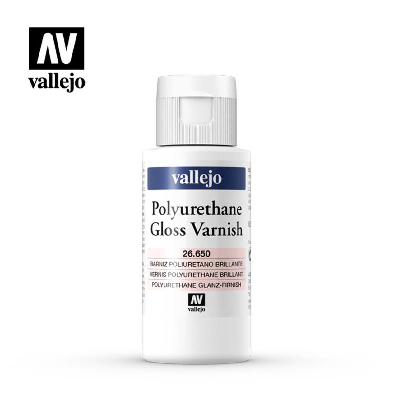 Vallejo 26650 Polyurethane Gloss Varnish 60 ml - Crazy Model Trains