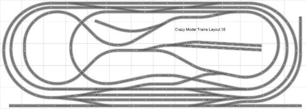 Bachmann E-Z Track Train Layout #035 Train Set HO Scale 5' X 14